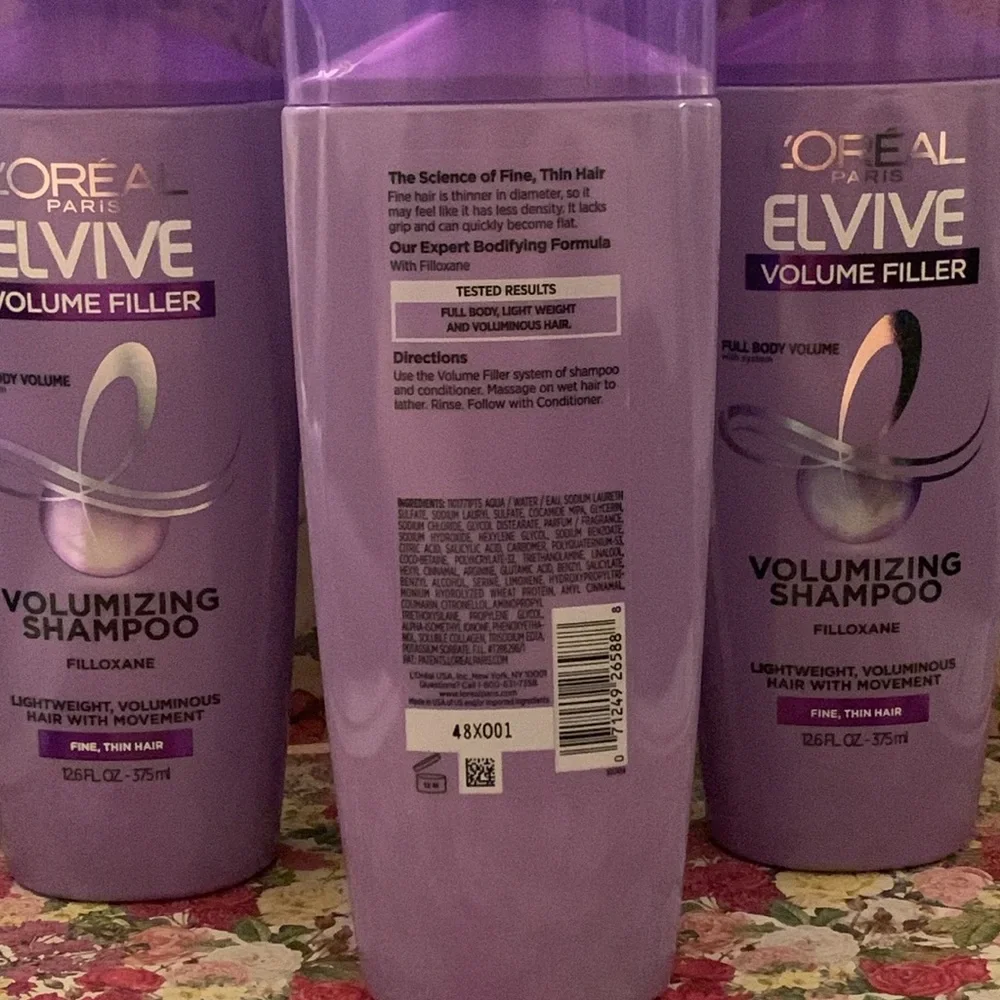 L’Oréal elvive volume filler volumizing shampoo x4 shampoo bundle shampoo lot - Picture 2 of 2